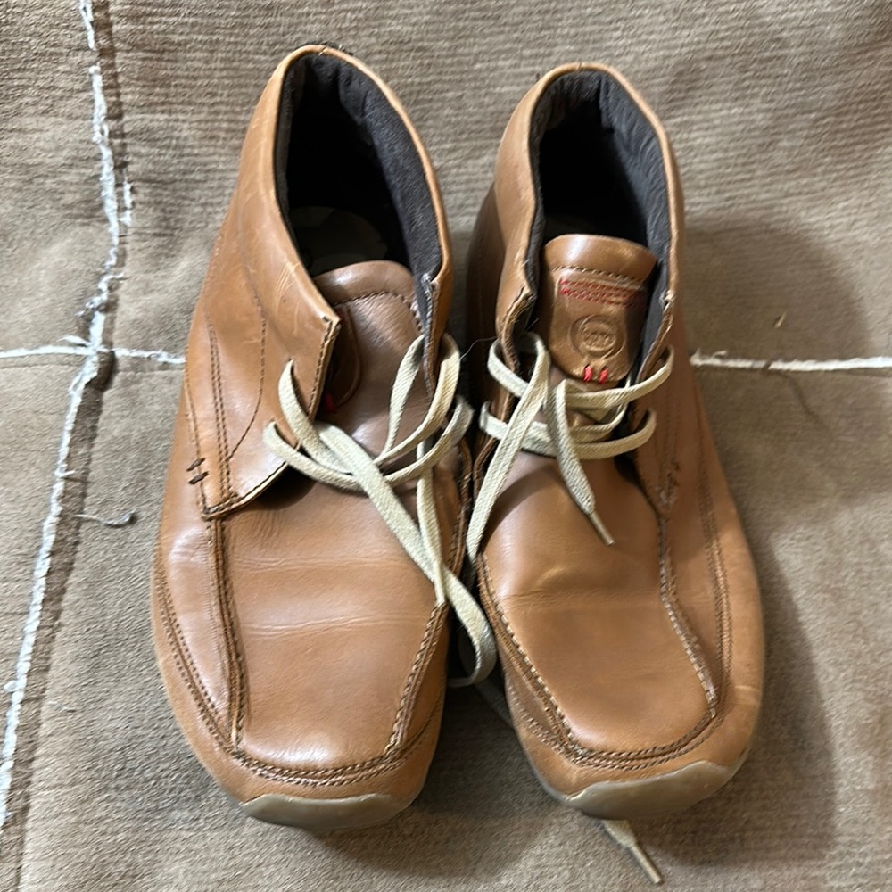 Men's Base London Brown Leather Boots Size EUR 44 US 11